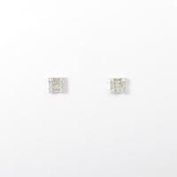 K18WG ダイヤモンドピアス