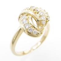 K18YG ダイヤモンドリング