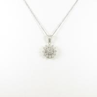 PT フラワー ダイヤモンドネックレス