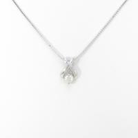 K18WG ダイヤモンドネックレス