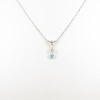 K18WG パライバトルマリンネックレス5％引き