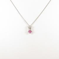 PT フラワー ルビーネックレス