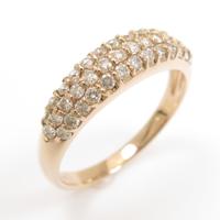 K18PG パヴェ ダイヤモンドリング