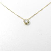 【リメイク】K18YG ソリティア ダイヤモンドネックレス