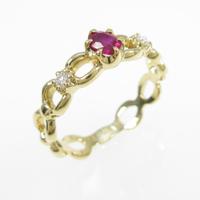 K18YG ルビーリング