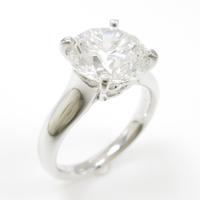 【リメイク】プラチナダイヤモンドリング 3．449ct・D・SI2・VG5％引き