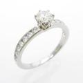 ティファニー ソリティア チャネルセッティング 0．30ct・H・VVS1・3EXT