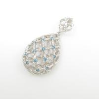 K18WG ダイヤモンドペンダント