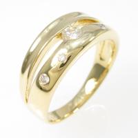 K18YG ダイヤモンドリング