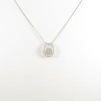 K18WG ダイヤモンドネックレス