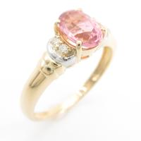 K18YG／PT トルマリンリング