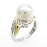 PT／K18YG アコヤパールリング