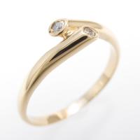 K18YG ダイヤモンドリング