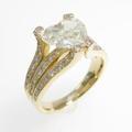 K18YG ダイヤモンドリング 1．758ct・VLY・SI1・ハートシェイプ