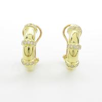 K18YG ダイヤモンドピアス