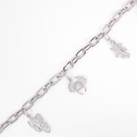 750WG カニ×バタフライ ダイヤモンドブレスレット