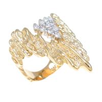 K18YG／PT ダイヤモンドリング