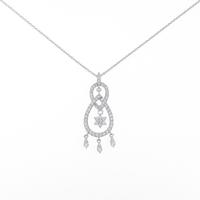 K18WG ダイヤモンドネックレス