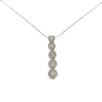 K18WG ダイヤモンドネックレス