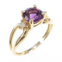 K18YG アメジストリング
