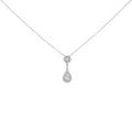 プラチナダイヤモンドネックレス 0．297ct・F・SI2・ペアシェイプ