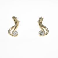 K18YG ダイヤモンドピアス