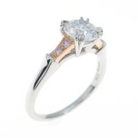 ハリーウィンストン ラウンドピンク トリスト リング 0．80ct5％引き