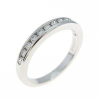 ティファニー ハーフサークル チャネルセッティング リング