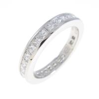 ハリーウィンストン プリンセスカット チャネルセット リング