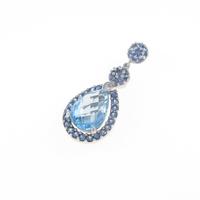 10KWG ブルートパーズペンダント