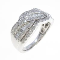 K18WG ダイヤモンドリング