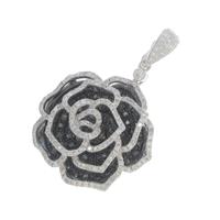 K18WG／K18BG ローズ ダイヤモンドペンダント