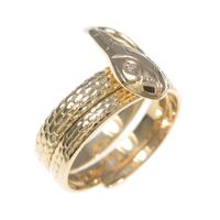 K18YG スネーク ダイヤモンドリング