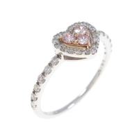 PT／K18YG ハート ダイヤモンドリング