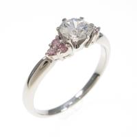 プラチナダイヤモンドリング 0．424ct・E・VS2・VG