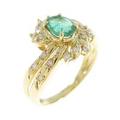 K18YG エメラルドリング