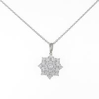 PT フラワー ダイヤモンドネックレス