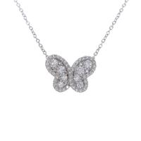 ポンテヴェキオ バタフライ ダイヤモンドネックレス
