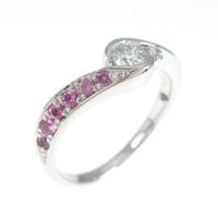 プラチナダイヤモンドリング 0．179ct・H・VVS1・3EXT H＆C