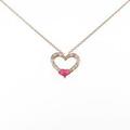 スタージュエリー ハート ルビーネックレス