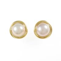 K18YG マベパールイヤリング