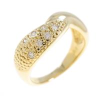 K18YG ダイヤモンドリング