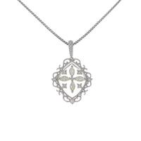 K18WG ダイヤモンドネックレス