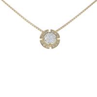 【新品】K18YG ダイヤモンドネックレス 0．232ct・G・VS1・VG