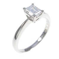 プラチナダイヤモンドリング 0．506ct・E・VVS2・エメラルドカット