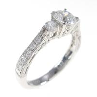 【リメイク】プラチナダイヤモンドリング 0．559ct・F・VS1・EXT