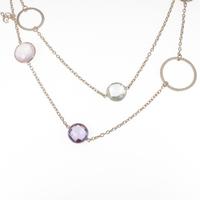 ゾッカイ カラーストーンネックレス