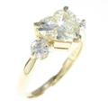 K18YGダイヤモンドリング 1．507ct・VLY・VVS2・ハートシェイプ
