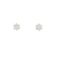 【リメイク】K18YG／ST ダイヤモンドピアス 0．257ct・0．297ct・H?I・VS1?2・GOOD