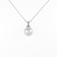 K18WG アコヤパールネックレス